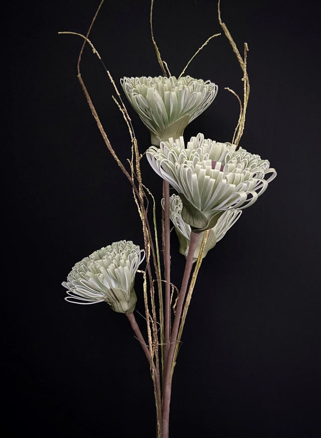 Green Flower 40x22" Stem