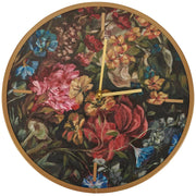 Moody Floral Wall Clock