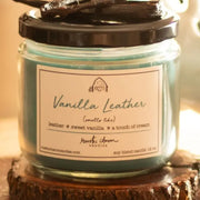 Vanilla Leather 12oz Candle