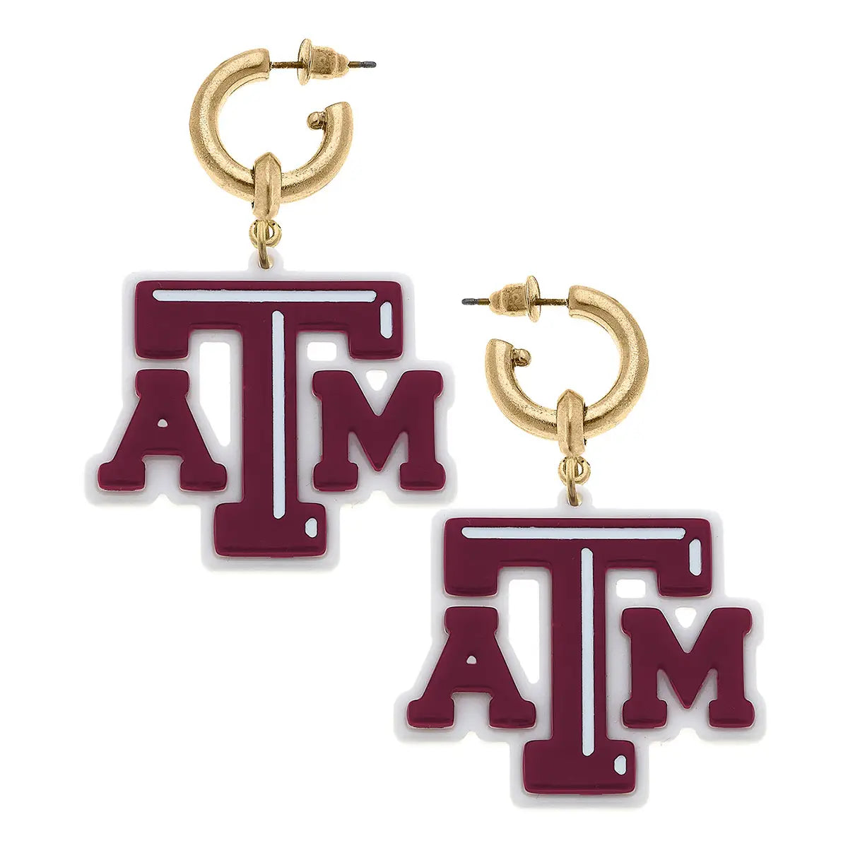 Texas A&M Resin Logo Hoops