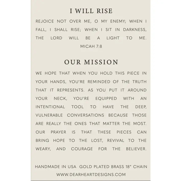 I Will Rise Necklace