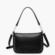 Carmen Black Studded Crossbody