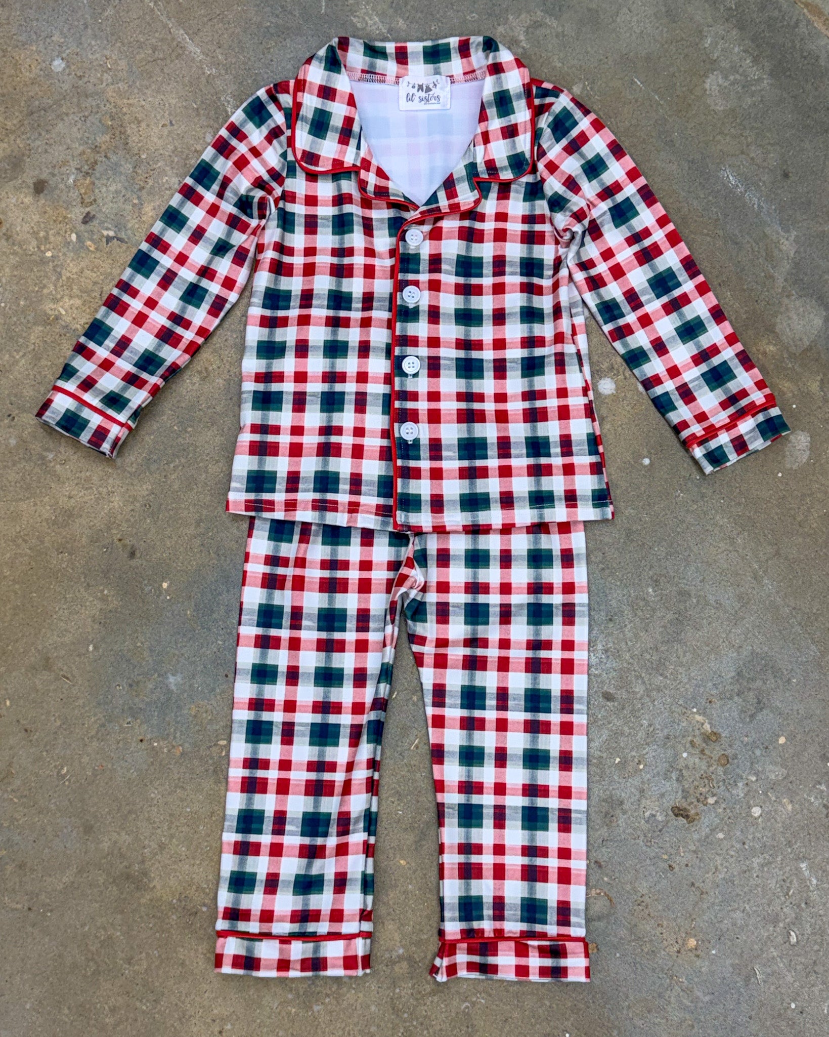 Merry Plaid PJ Set