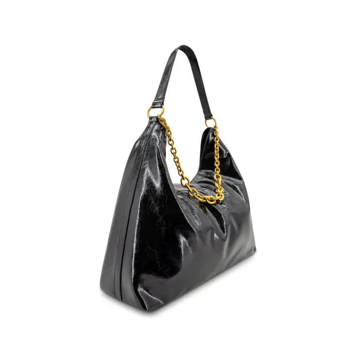Marlo Black Chain Hobo