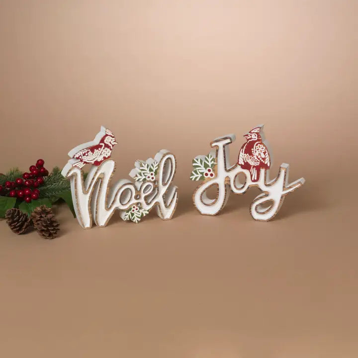 Cardinal Wood Holiday Decor
