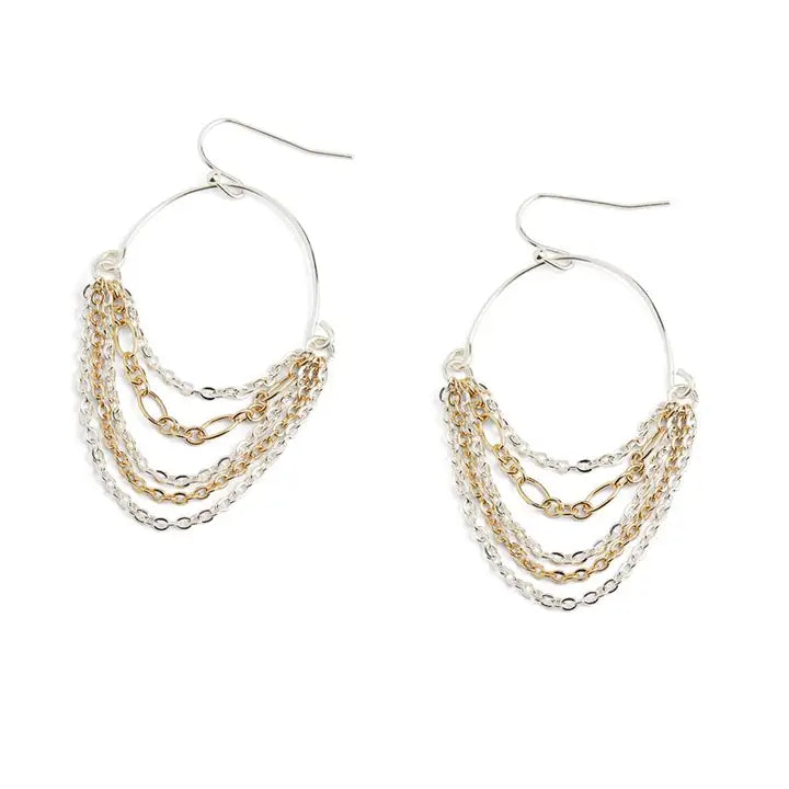 Mixed Chain Earrings
