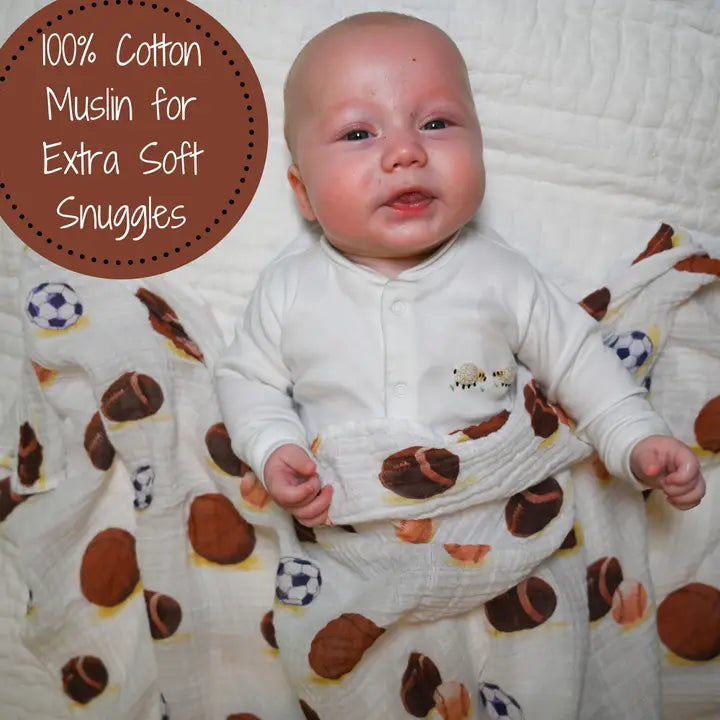 Go Sports! Muslin Swaddle