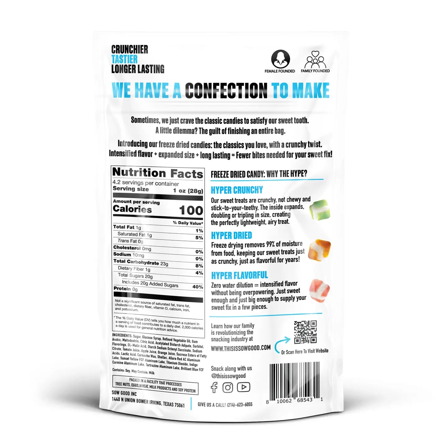 Freeze Dried Sweet Squares