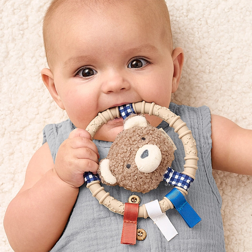 Bear Plush Teething Ring