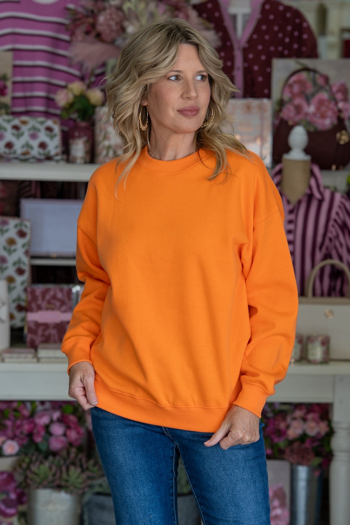 Diana Orange Sweatshirt