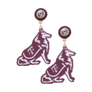 Texas A&M Reveille Earrings