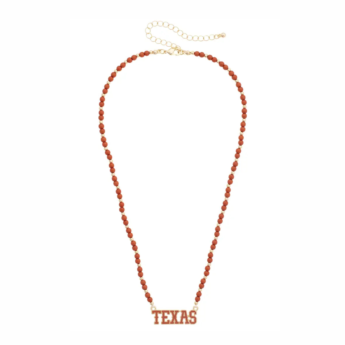 Longhorns Beaded Spirit Necklace