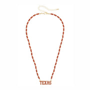 Longhorns Beaded Spirit Necklace