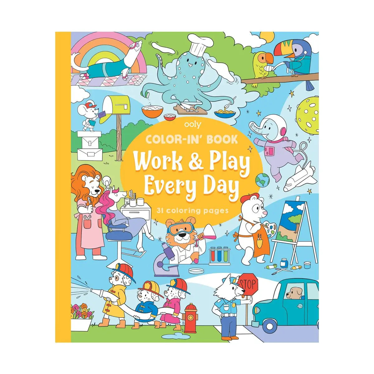 Work & Play Color-in' Book