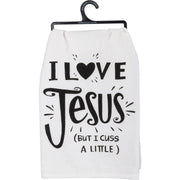 I Love Jesus Kitchen Towel