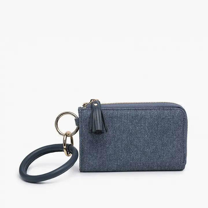 Liv Denim Bangle Wristlet Wallet