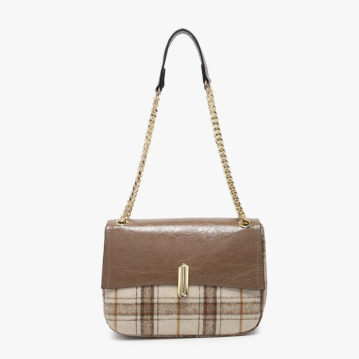 Winnie Plaid Shoulder Bag
