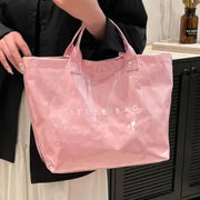 Pink Waterproof Tote Bag