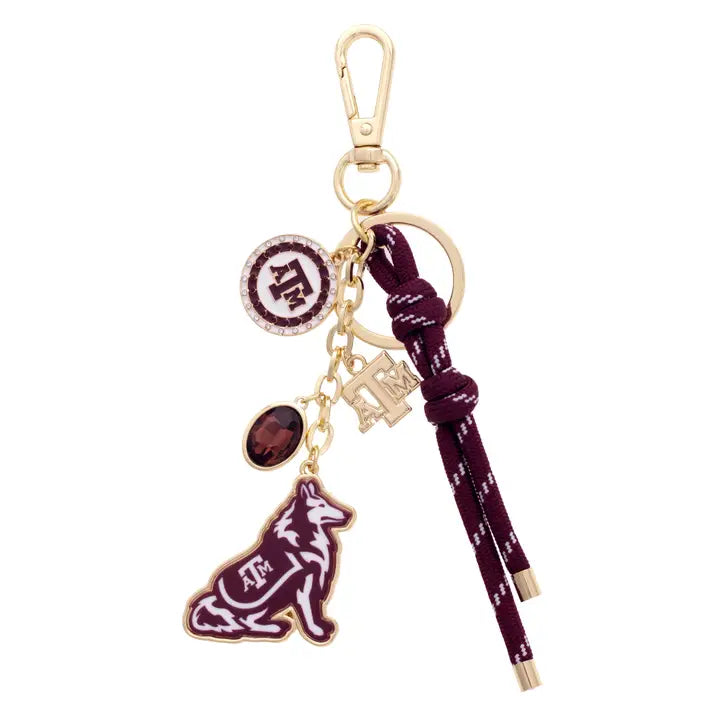 Texas A&M Reveille Bag Charm