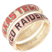 Red Raiders Wide Hinged Bangle