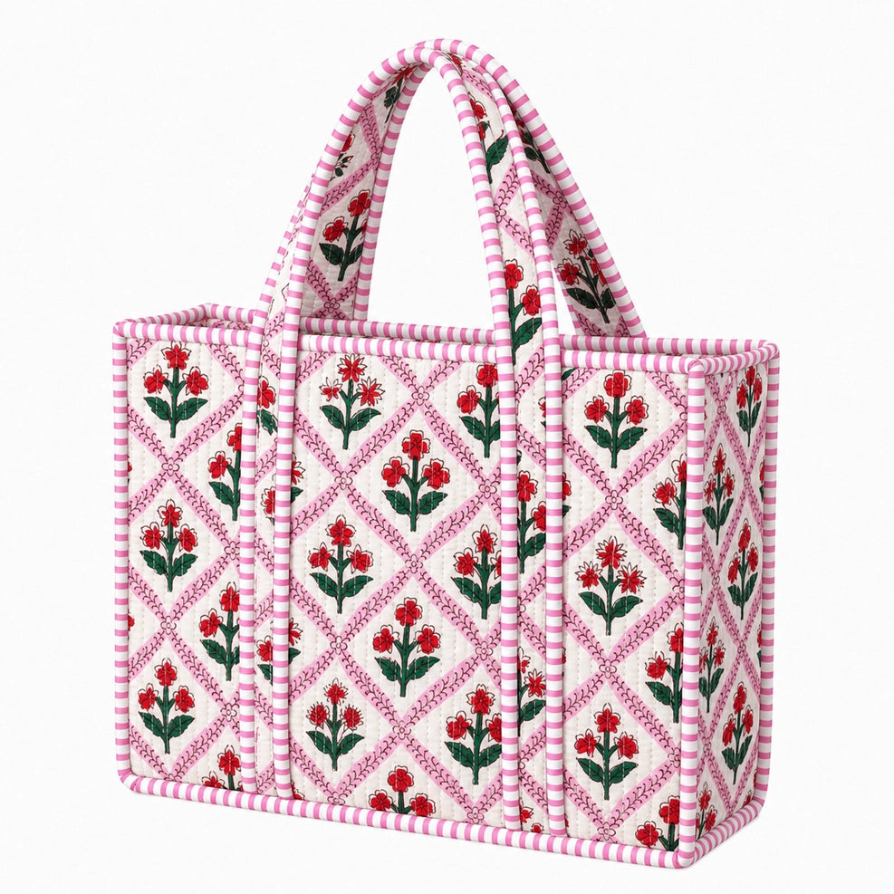 Petals & Punch Small Tote