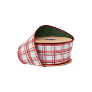 2 1/2" Red and Green Retro Plaid Ribbon