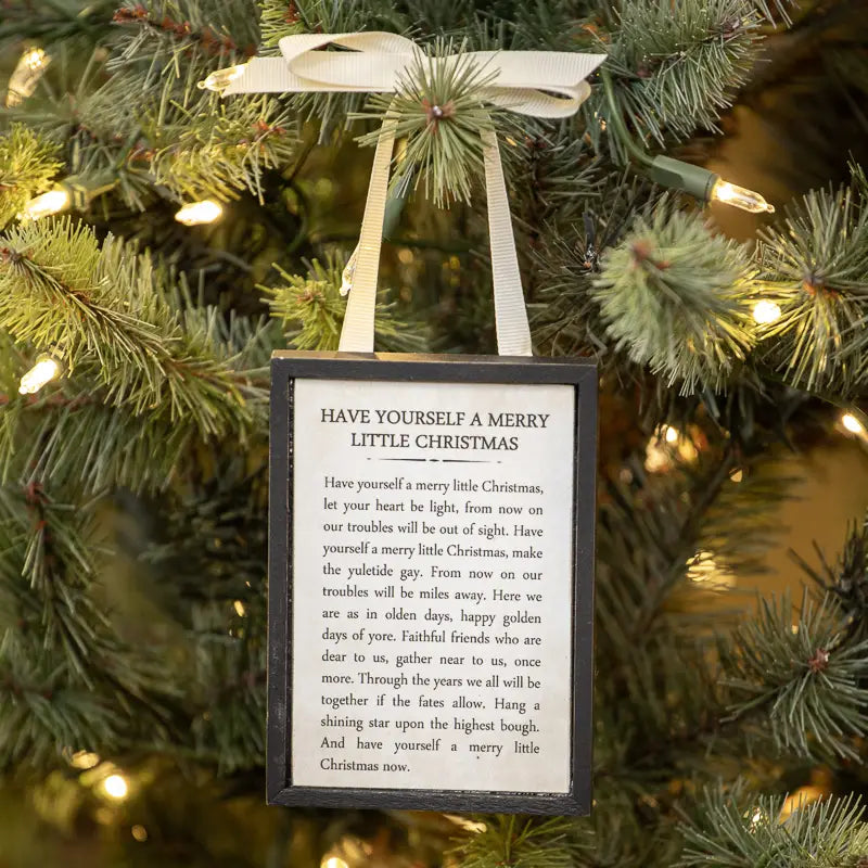 Merry Little Christmas Ornament