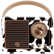 Cow Print Vintage Speaker