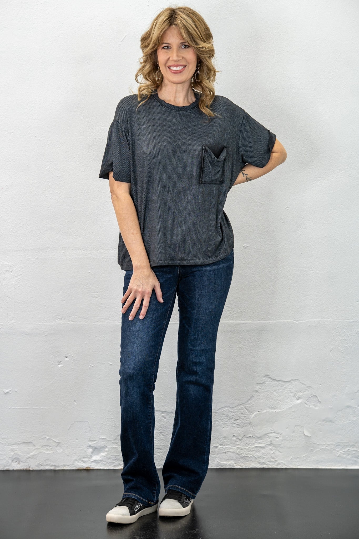 Annette Ash Black Top