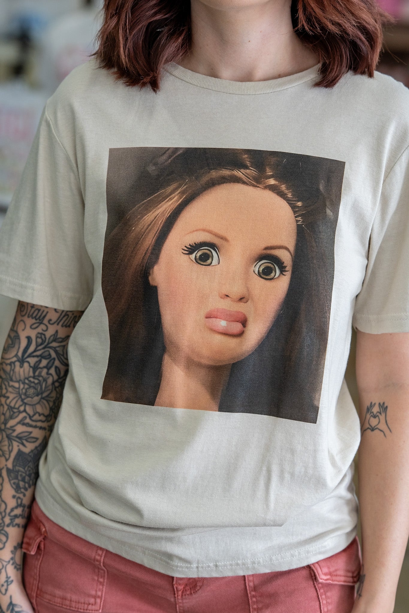 Disgusted Doll Face Tee