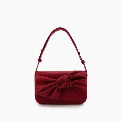 Elena Ruby Bow Shoulder Bag