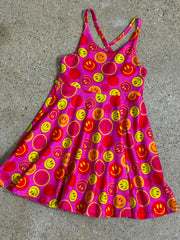 Happy Go Lucky Twist-Back Dress