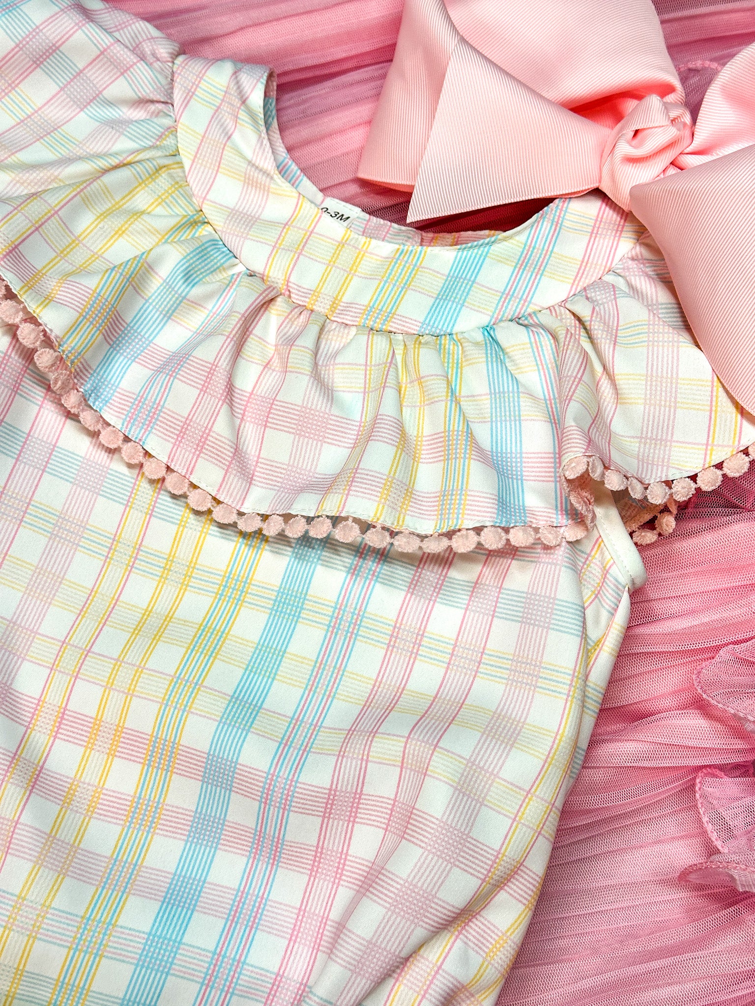 Gentry Spring Gingham Onesie