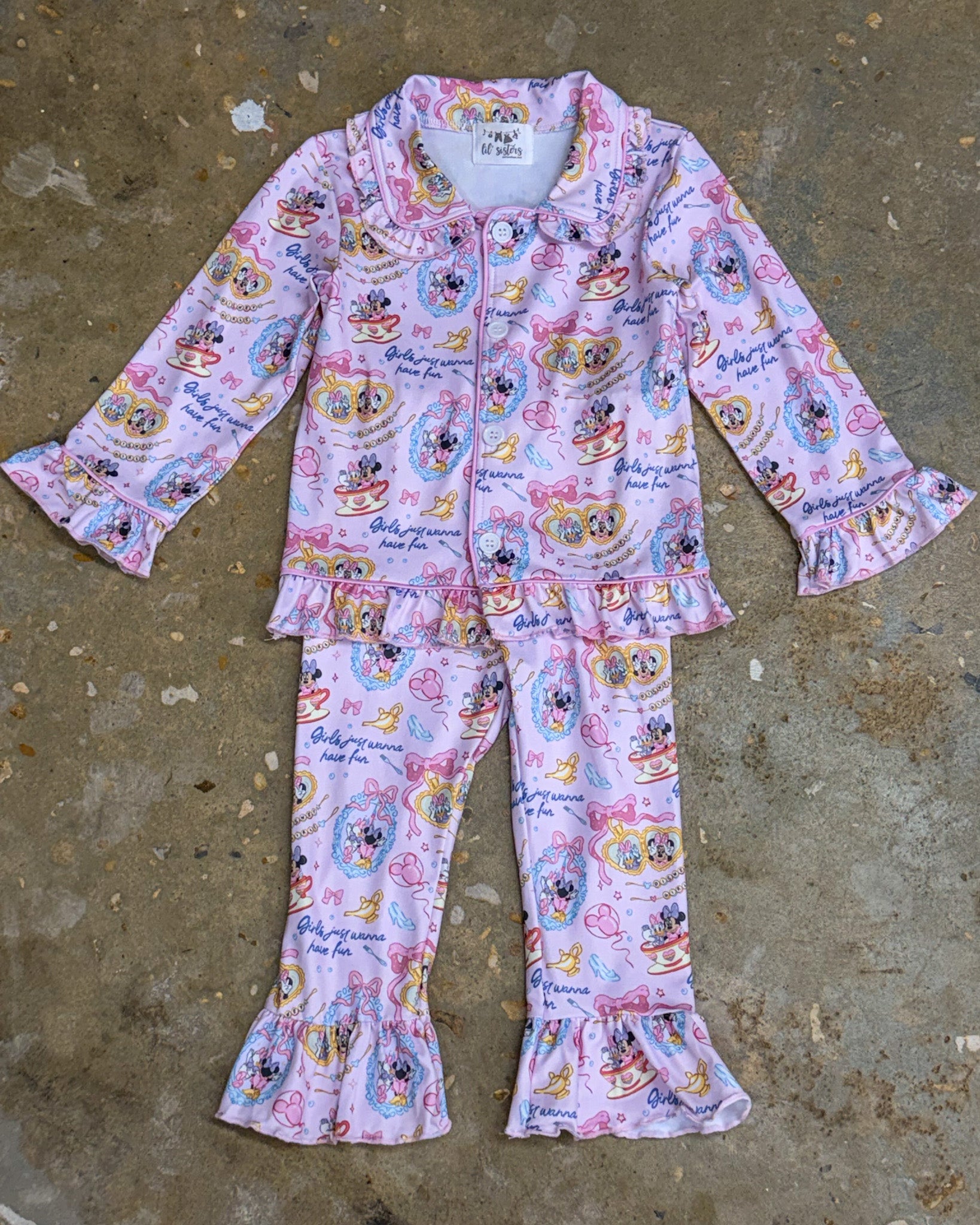 Once Upon A Teacup Ruffle PJ Set