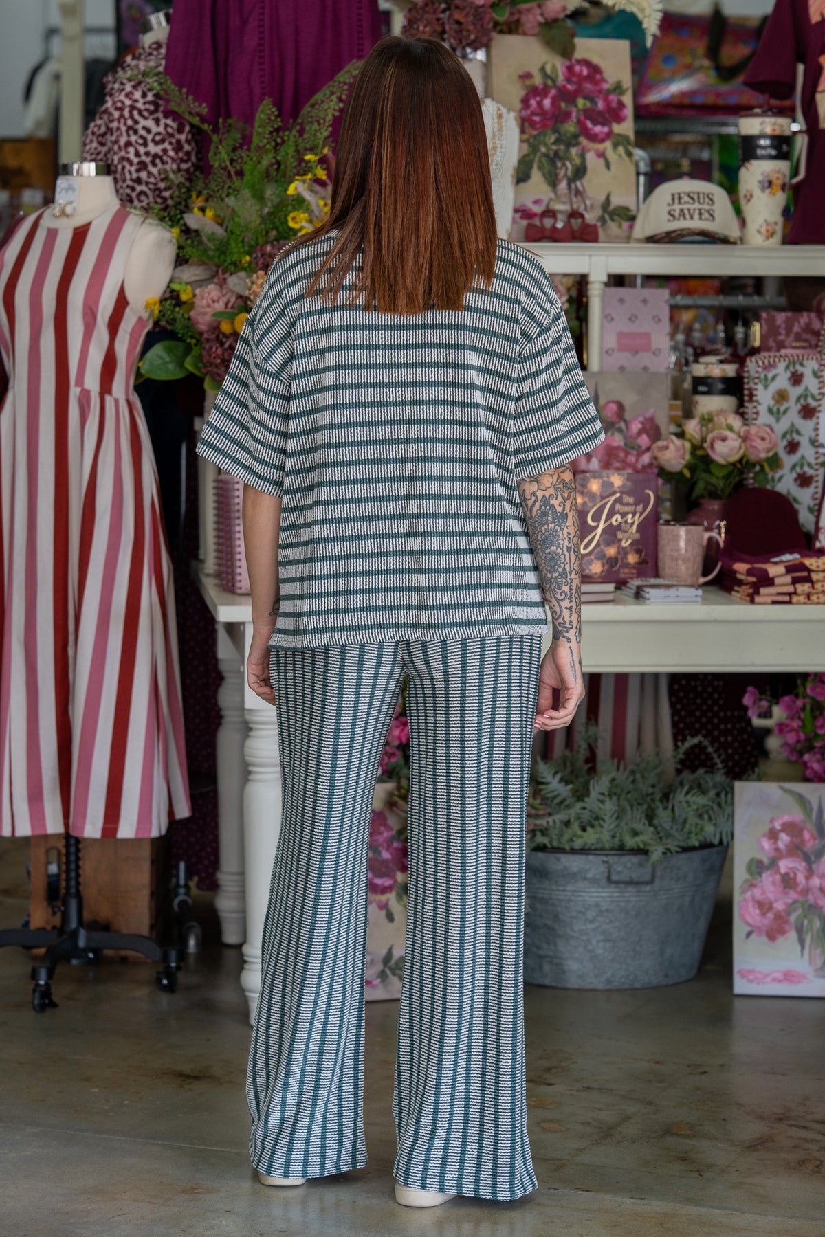Saylor Hunter Green Pant Set