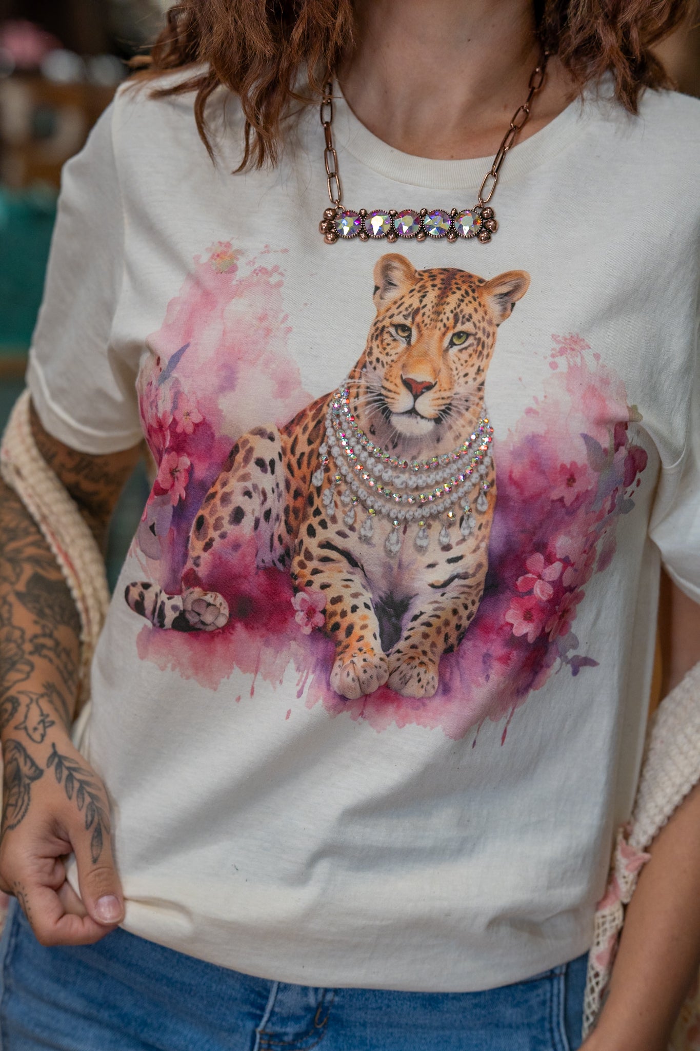 Lady Leopard Decked Out Tee