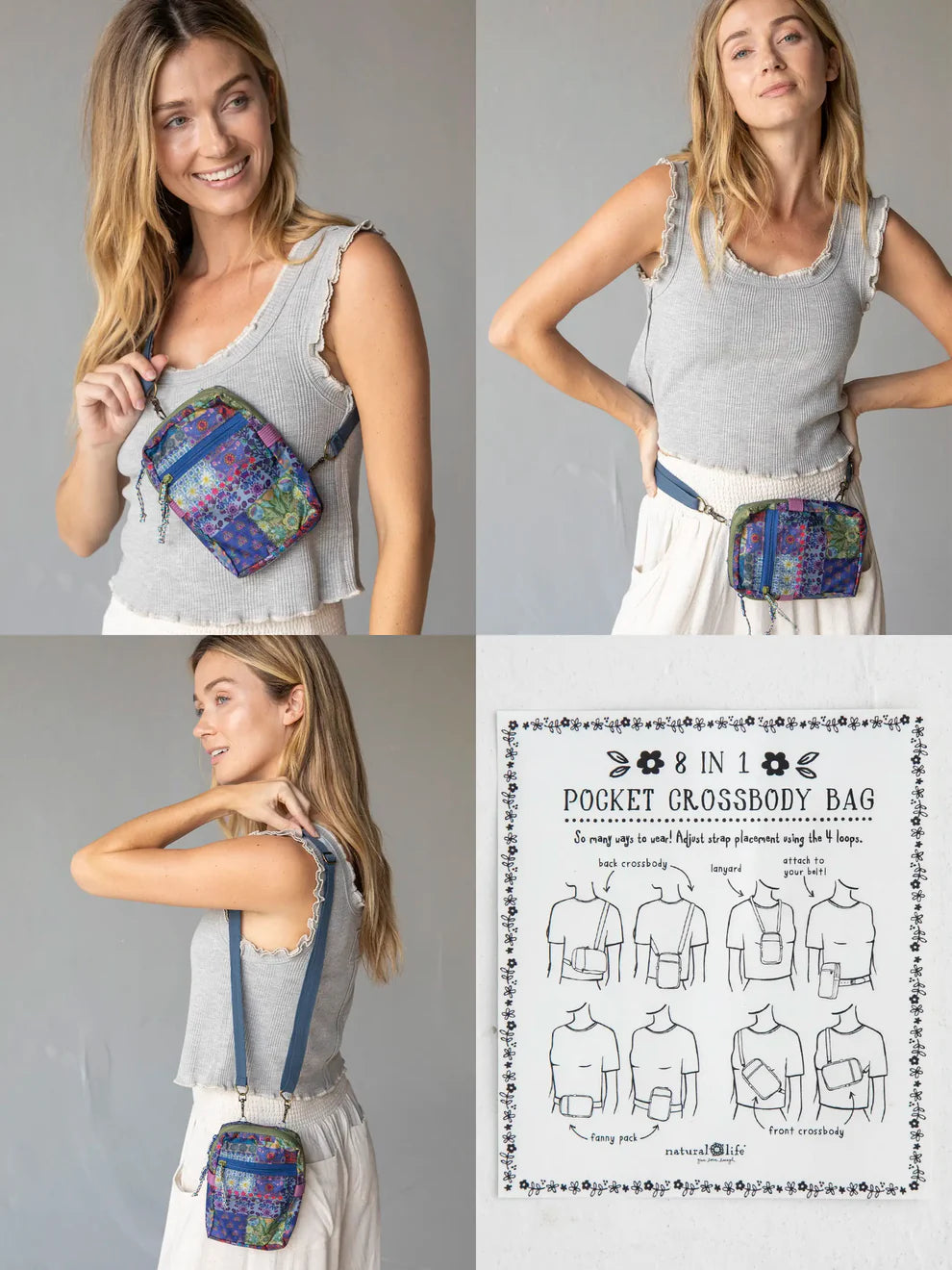 8-In-1 Pocket Crossbody
