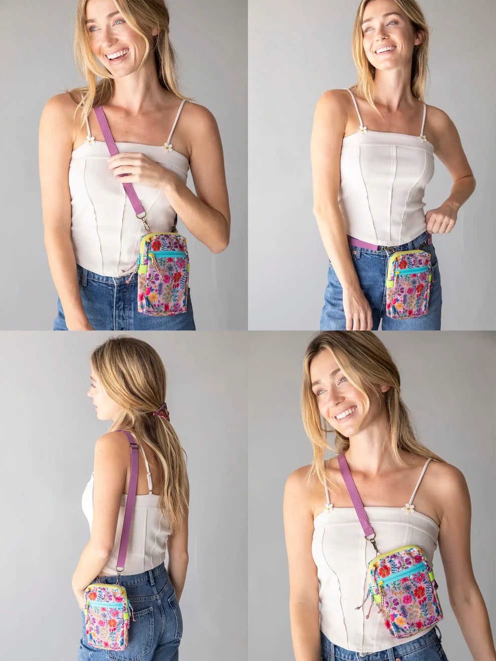 Rainbow Garden Pocket Crossbody