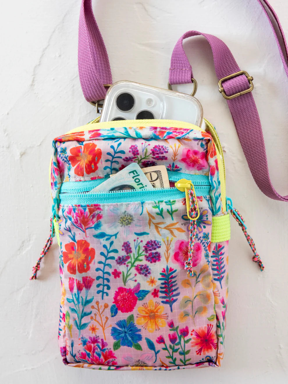 Rainbow Garden Pocket Crossbody