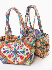 Mandala Reversible Puffy Tote