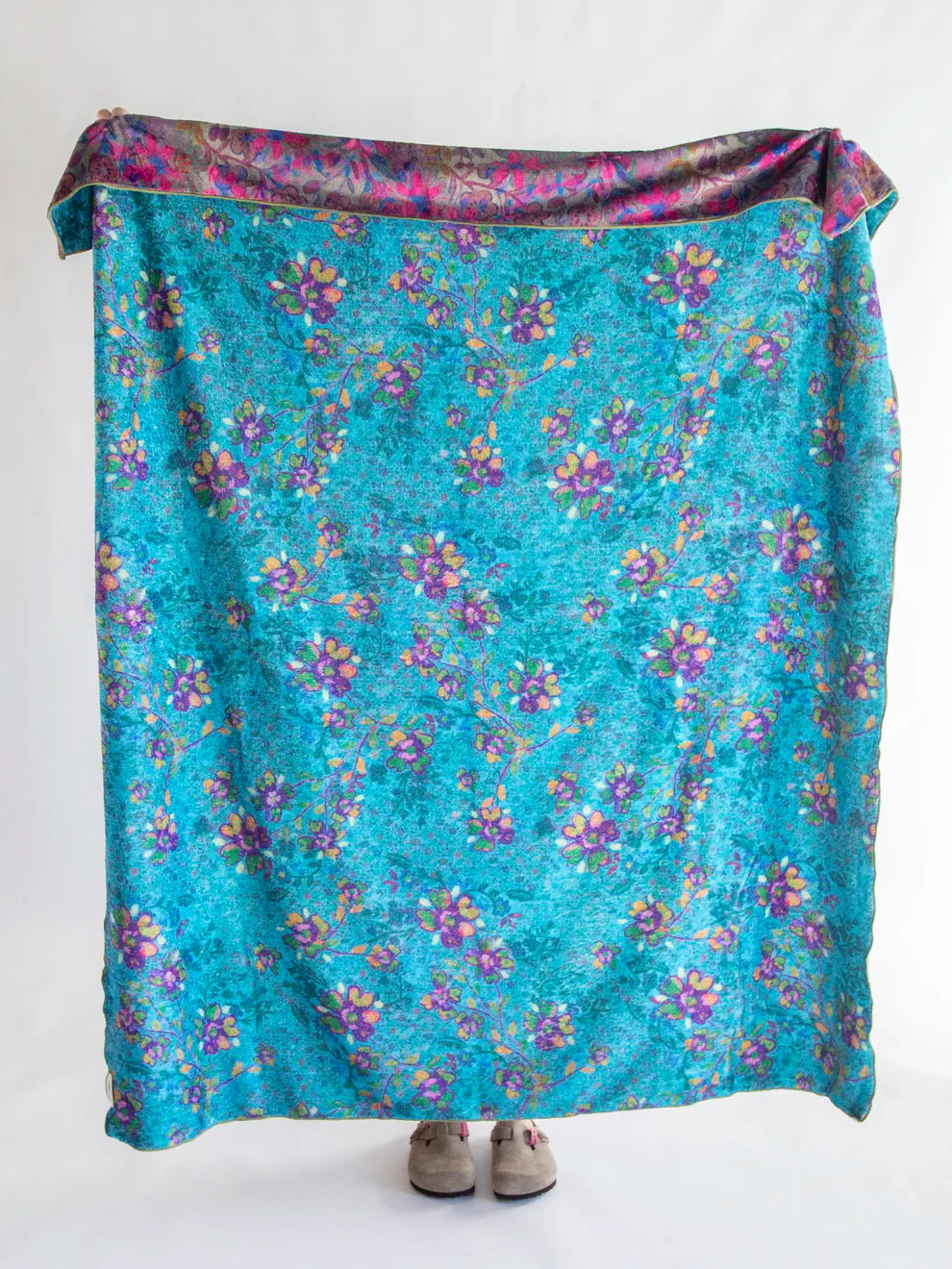 Folk Garden Cozy Throw