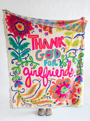 Thank God For Girlfriends Cozy Throw