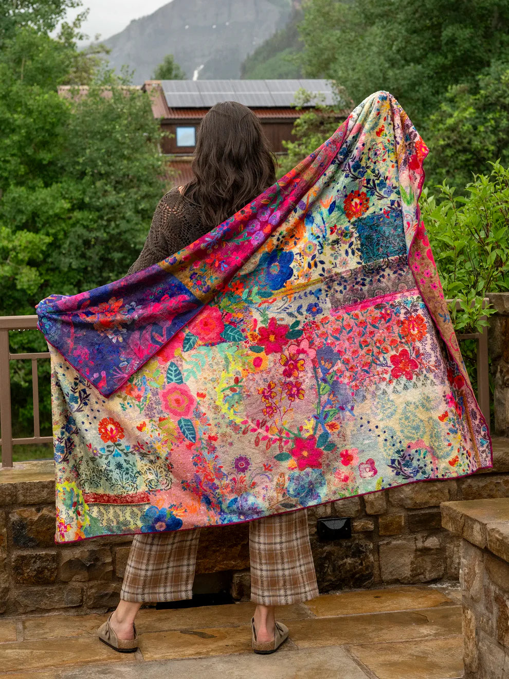Jewel Borders Reversible Cozy Blanket