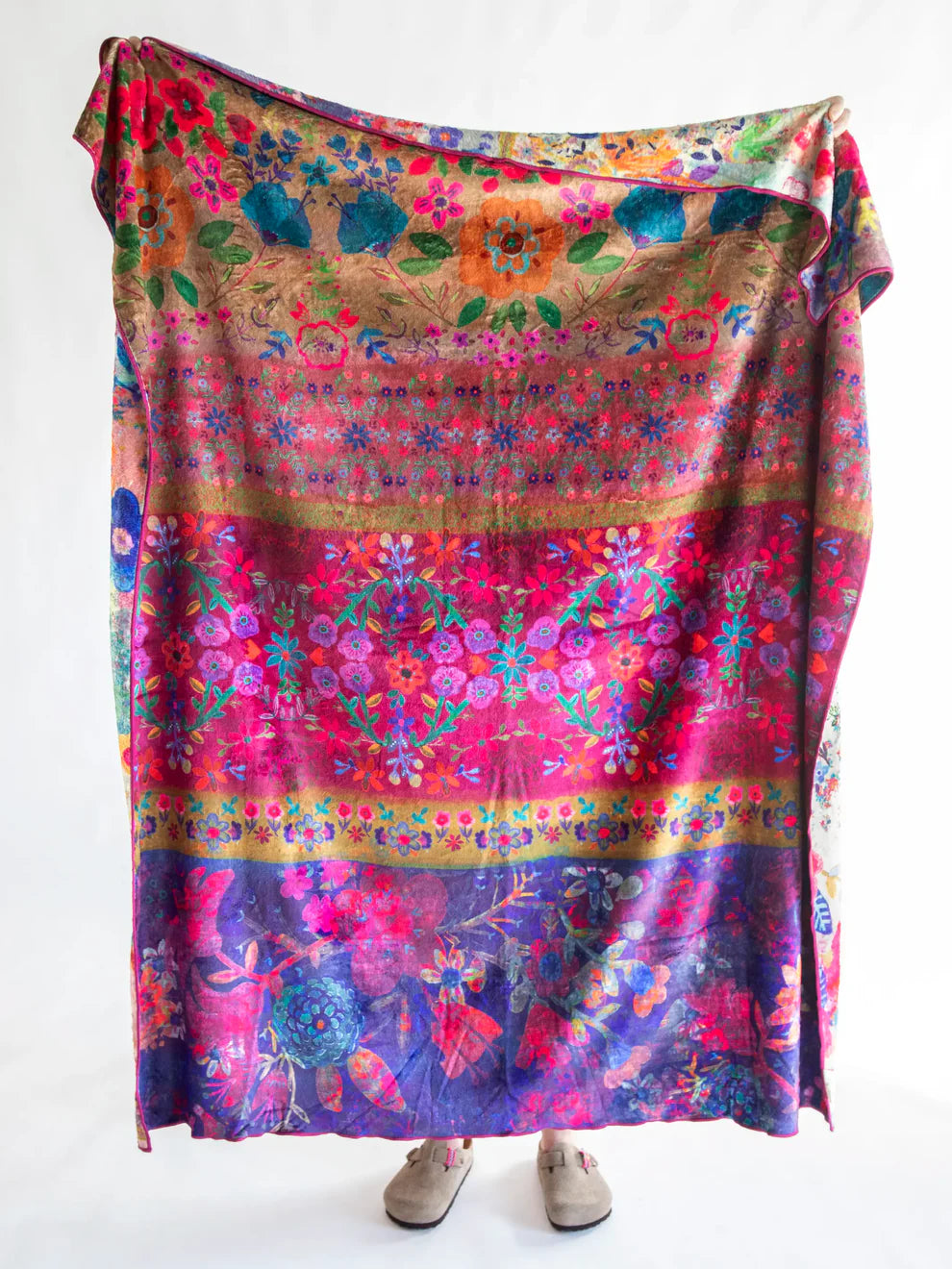 Jewel Borders Reversible Cozy Blanket