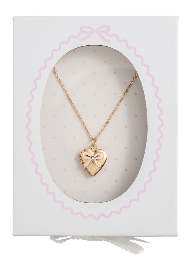 Bow Locket Necklace