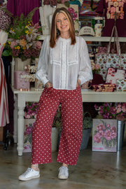 Sleigh The Day Polka Dot Pants