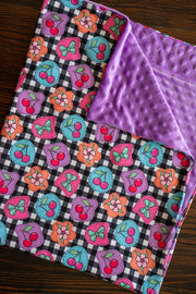 Cherry Good Mood Minky Blanket