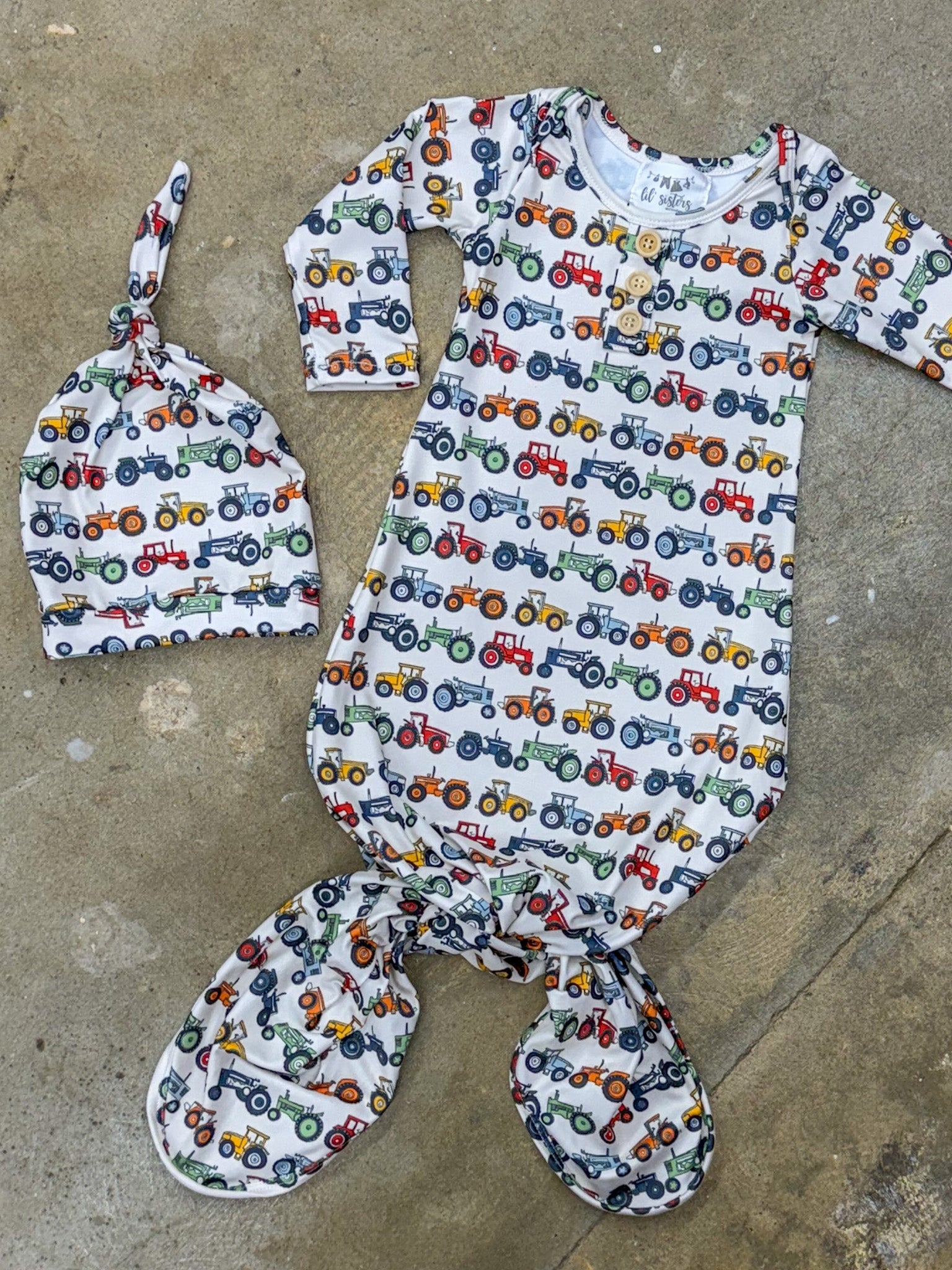 On The Farm Tie Gown Set
