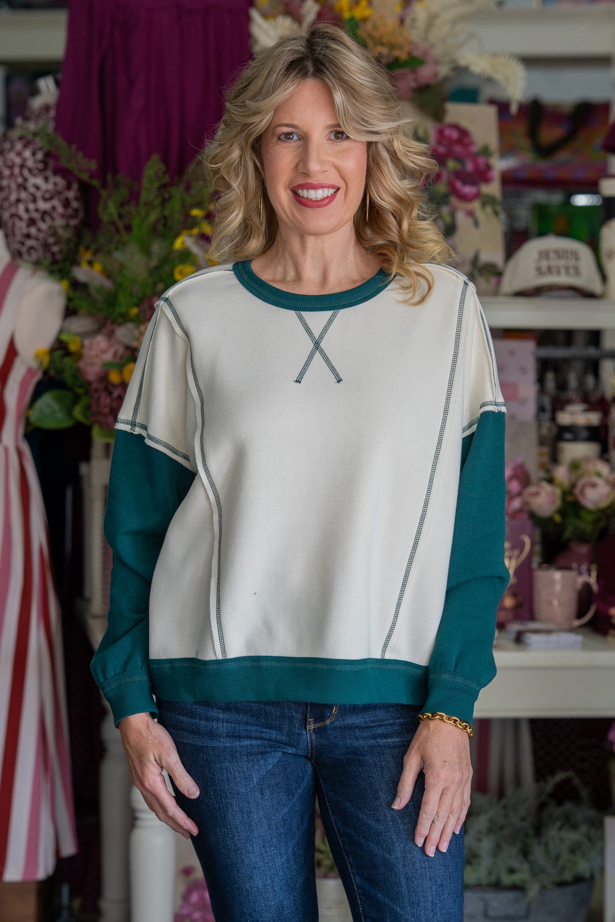 Bristol Hunter Green Fleece Pullover