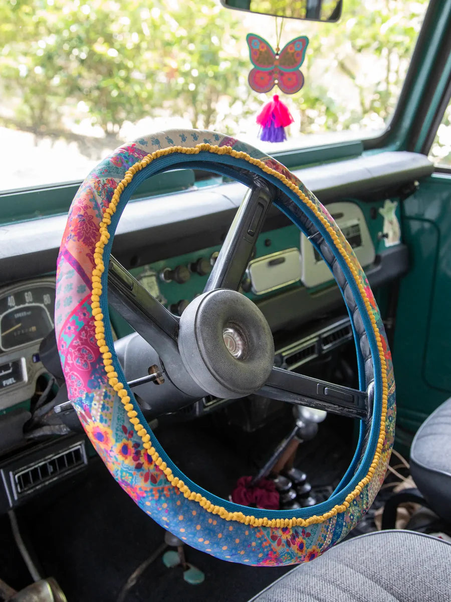 Dark Teal Steering Wheel Cover